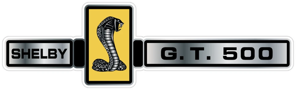 Cobra Shelby Ford Mustang GT 500 Racing Vinyl Sticker Decal Car Bumper Truck - Image 1 of 1