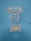 Partylite Quad Prism Clear Crystal Square Vase Pedestal Candle Hld7 In T 4 In W