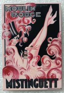 Vintage Moulin Rouge Mistinguett Fridge Magnet - Picture 1 of 2