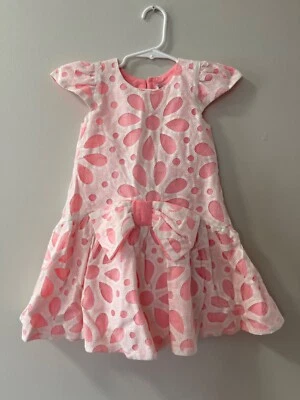 G018 NWOT HALABALOO GIRL BOW FLOWER DRESS SIZE 4 - Image 1 of 4