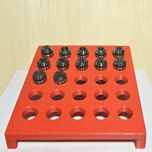 25 Collet ER16 Collet Rack Montaggio a Parete, Cassetta degli Attrezzi o Portatile Cassaforte Raccoglitore Stoccaggio - Foto 1 di 5