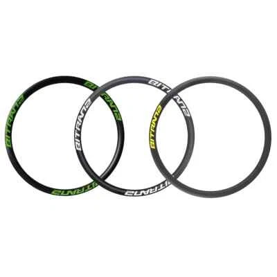 MTB XC Bike Carbon Fiber Rims 29er 30*34mm Tubeless Clincher Hookless Ring 1pc - Image 1 of 4