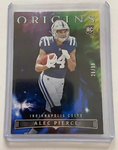ALEC PIERCE 2022 PANINI ORIGINS #136 COLTS BLUE ROOKIE CARD RC #26/99 - Picture 1 of 3