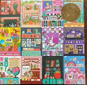 Haus der Astrologie 500 Teile Puzzle Stier Widder Zwillinge Skorpion Waage Fische Wassermann - Bild 1 von 7