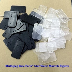 Lote Base de Soporte Multi-Peg Se Adapta a Figura de 6"" Star Black Series/Mavel/Lucha Libre - Imagen 1 de 24