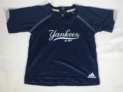 New York NY Yankees Baby Toddler Jersey Adidas Blue Grey Size 12 Months 12M - Image 1 of 4