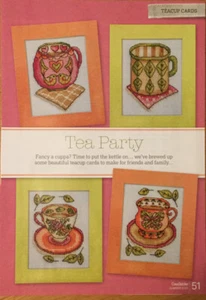 Cross Stitch Chart - Fancy Teacup Cards - Picture 1 of 2