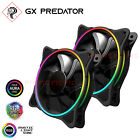 2x 120mm RGB Fan GX Predator Ultra Silent Computer PC Gaming Case Cooling 