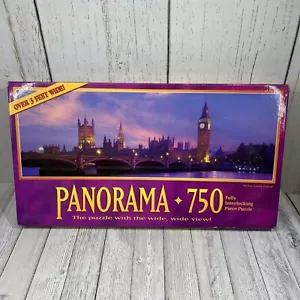 NUOVO puzzle Milton Bradley Big Ben Londra Inghilterra Panorama 750 pezzi - Foto 1 di 3