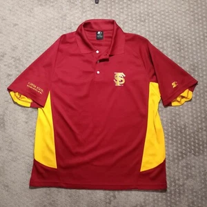 Camiseta polo vintage Starter Florida State Seminoles para hombre talla grande roja NCAA  - Imagen 1 de 10