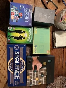 Assorted lot of board games including Codenames, Chameleon, Sequence, and more - Picture 1 of 2