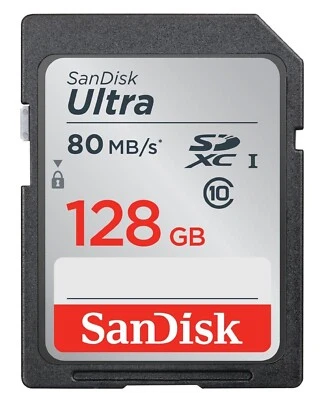 SanDisk Ultra SD SDHC 128GB SDXC 80MB/s UHS-I U1 Memory Card NEW UK Seller - Image 1 of 4