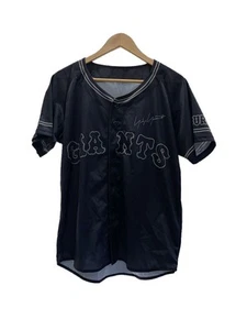 Mizuno Yohji Yamamoto/Giants Uniform/Short Sleeve Shirt/-/Polyester/Blk/ - Picture 1 of 4