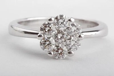 Christ Brillant Diamant Ring 585 14K Weiß Gold 0,75ct Brillanten Top   - Bild 1 von 4