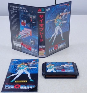 Psy O Blade Sega Mega Drive MD Complete CIB Japan Import NTSC-J Tested - Picture 1 of 20