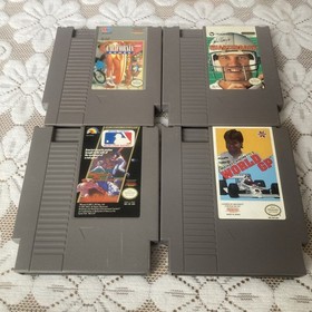 California Games, Quarterback, MLB, World GP | NES Sports Game Lot of 4