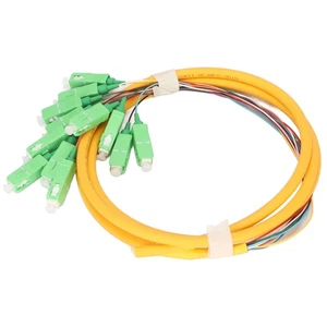 Fiber Pigtail 1.5m Single Mode 12 Strand Stable Widely Compatible Fiber Opti NEW - Afbeelding 1 van 12