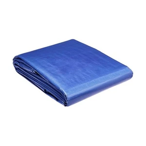 Lona impermeable de poliéster multiusos para exteriores, 3,6 x 4,8 m, 0,127 mm d - Foto 1 di 6