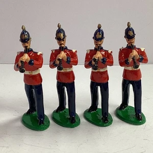Dorset Soldiers Band Of The Royal Berks Clarinet Player 54mm Metal Figures x 4 - Picture 1 of 1