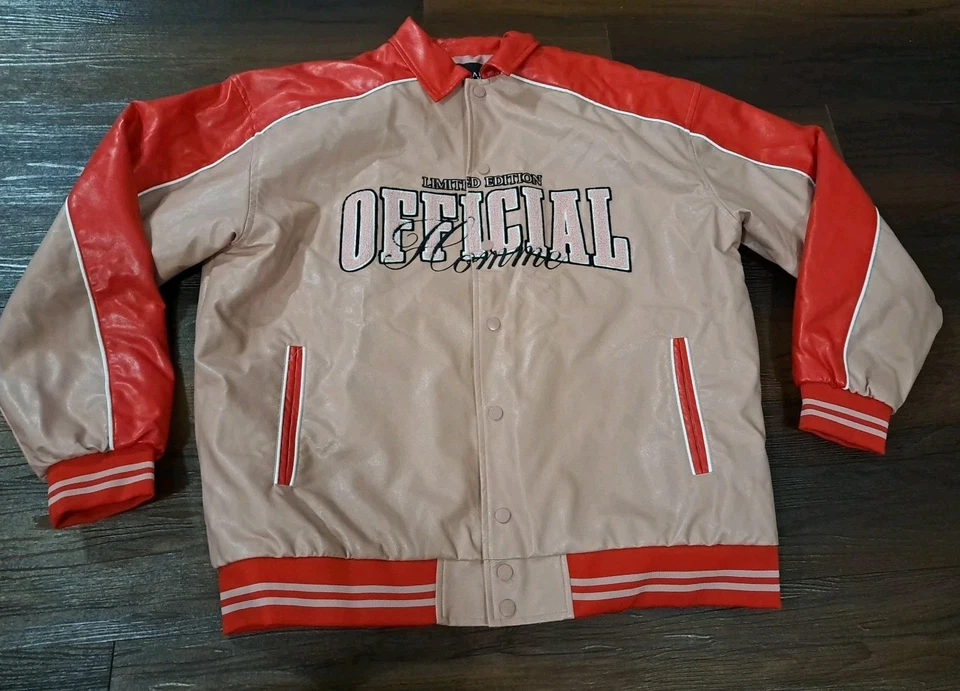 Chaqueta Universitaria Boohoo HOMBRE Rosa y Roja Edición Limitada Tema Oficial Hombre Foto 1 de 4