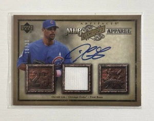 2006 Derrek Lee /30 Upper Deck Artifacts MLB Apparel Auto Patch #MLB-DL - Picture 1 of 2
