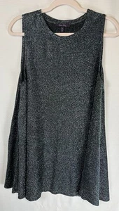 Olivia Sky XL Women’s Blue Green Glitter Sleeveless Scoop Neck Tank Stretch - Picture 1 of 4