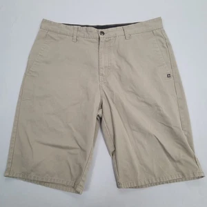 Volcom Shorts Mens 34 Beige Chino Casual Classic Comfortable Everyday Wear - Picture 1 of 7