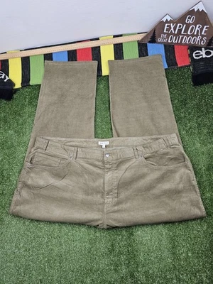 peter millar corduroy stretch pants 50x30 tan khaki classic fit cotton modal - Image 1 of 4