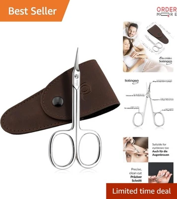 Kit de aseo de pestañas Solingen tijeras para cutículas de acero punta curva uñas cejas Foto 1 de 4