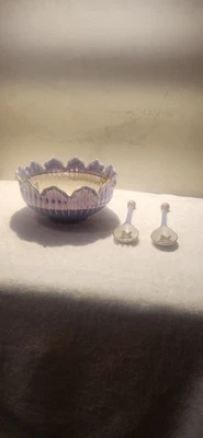 Noritaki Salad Bowl And Fork And Knife - Image 1 of 4