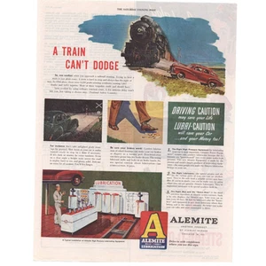 Alemite Schmierstoff Magazin Werbung Farbe Automobilia Oldtimer Original - Bild 1 von 6