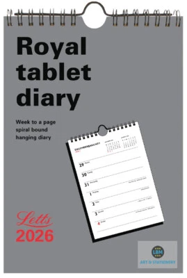 Letts 2026 Business Weekly Royal Tablet Wall Calendar - RT