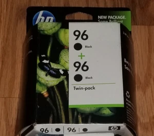 2  Genuine HP 96 Black C9348FN  Ink Photosmart 2610 2710 8038 8049 8150 - Picture 1 of 1