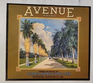 Label Avenue Citrus Victoria Riverside California - Picture 1 of 1