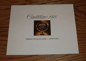 Original 1978 Cadillac Full Line Behind the Great Name Sales Brochure Fleetwood - Picture 1 of 2
