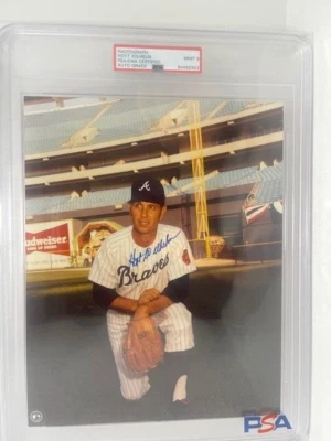 Hoyt Wilhelm Photograph PSA/DNA Certified Auto Grade Mint 9 Slabbed by PSA - Image 1 of 3