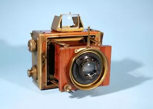 Ernemann Tropen Tropical Klapp Folding Camera Zeiss Tessar 12cm f4.5 Lens * RARE - Picture 1 of 9
