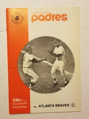 1970 San Diego Padres vs. Atlanta Braves at San Diego Souvenir Program - Image 1 of 3