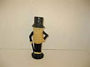 Vintage Planters Mr. Peanut Cast Iron Coin Bank 7.25 " Tall Repo Very Nice - Picture 1 of 4