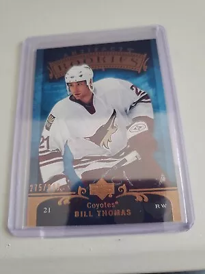 2006-07 BILL THOMAS ARTIFACTS ROOKIES CARD PHOENIX COYOTES 275/999. - Image 1 of 2