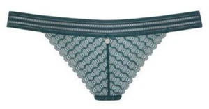 NEU: STRING "ESTELLE" GANZ SPITZE TÜLL 44/46 S'OLIVER grün dark green *42575628 - Picture 1 of 9