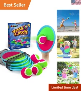 Durable Fun Toss and Catch Ball Game - Ideal for Beach and Yard Activities - Picture 1 of 11