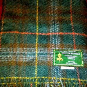 Scottish Wool MacKenzie Tartan Lap Blanket by Hector Russell of Inverness - Picture 1 of 2