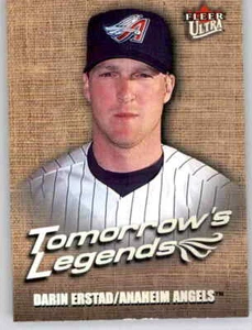 2001 Fleer Ultra Tomorrows Legends Darin Erstad Foil Insert MLB PWE Angels #11 - Picture 1 of 2