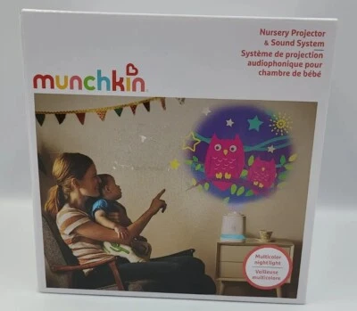 Proyector y máquina de sonido Munchkin Sound Asleep para guardería con luz nocturna LED Foto 1 de 3