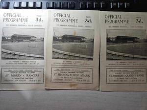 Scottish league programmes 50s-60s *choose from list* - Picture 1 of 12