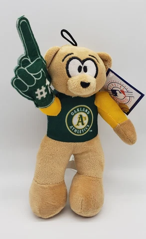 NWT Oakland Athletics MLB Plush Bear #1 Fan NEW toy Cover