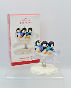 Hallmark Keepsake Christmas Ornament Playful Penguins 2013 - Picture 1 of 9