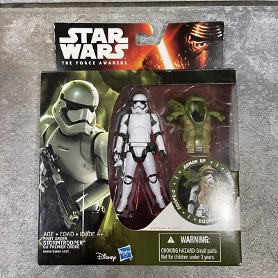Star Wars First Order Stormtrooper The Force Awakens Armor Up 3.75 Inch Figure - Image 1 of 2