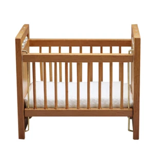 Miniature Double Bunk Bed Tiny Furniture Model Baby Nursery Doll House - Picture 1 of 12